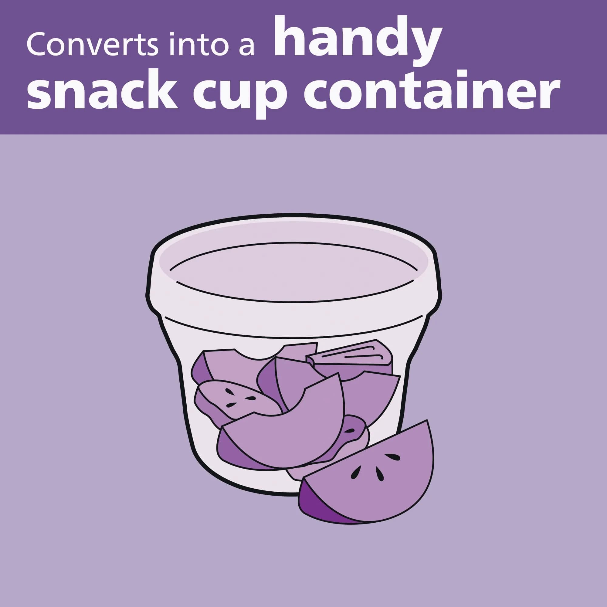 Philips Avent Powder Formula Dispenser and Snack Cup | 260ml (9 oz) | BPA-Free, Grey, Pack of 2 - view 5
