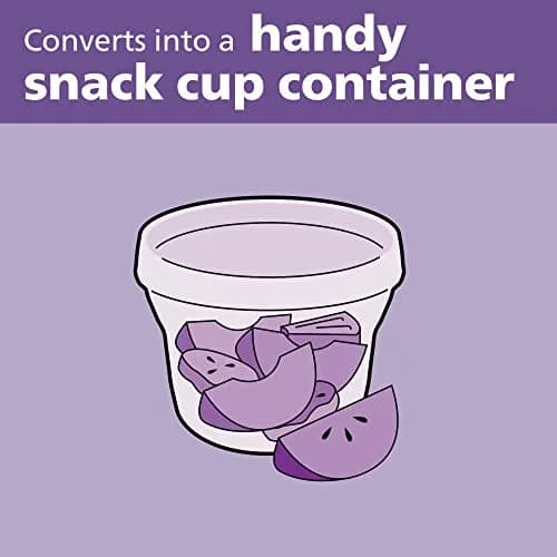 Philips Avent Powder Formula Dispenser and Snack Cup | 260ml (9 oz) | BPA-Free, Grey, Pack of 2 thumbnail 5