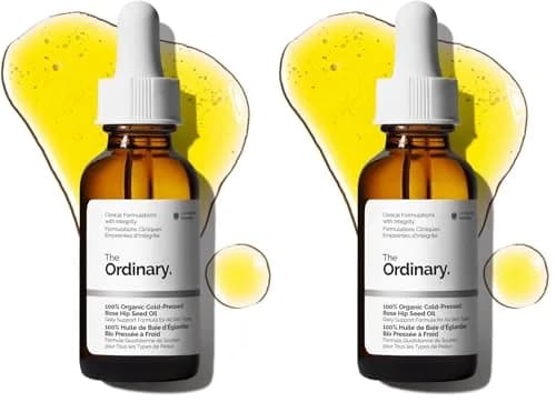 The Ordinary 100% Organic Cold-Pressed Rose Hip Seed Oil 60ml (2 Fl Oz) | Hydrates Skin & Improves Uneven Tone thumbnail 1