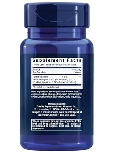 Life Extension Menopause Relief – Siberian Rhubarb | Hormone-Free, Gluten-Free, Vegetarian (Pack of 2) thumbnail 2