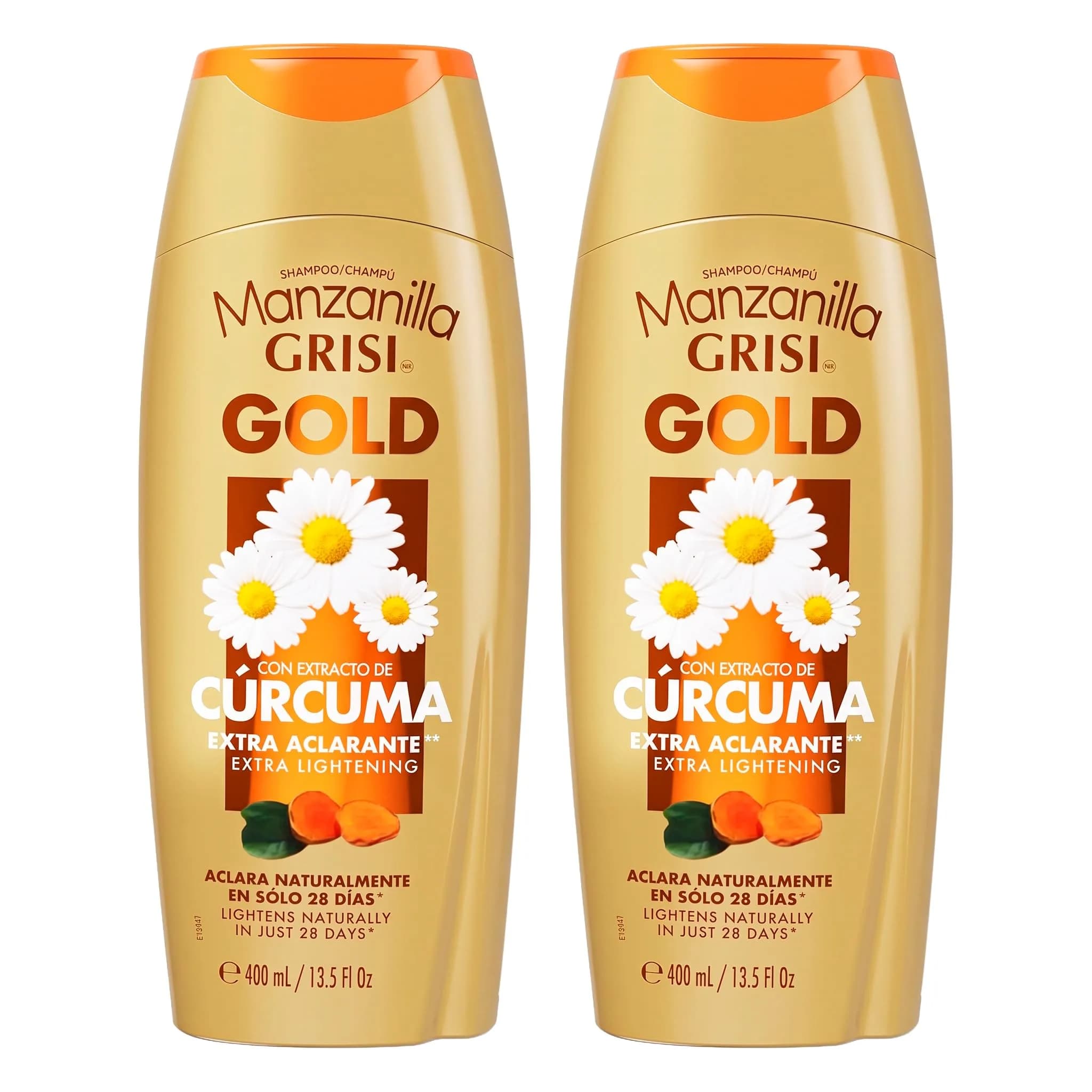 Manzanilla Grisi Extra Lightening Shampoo 13.5 Fl Oz | Brightening Chamomile & Turmeric for Soft, Luminous Hair