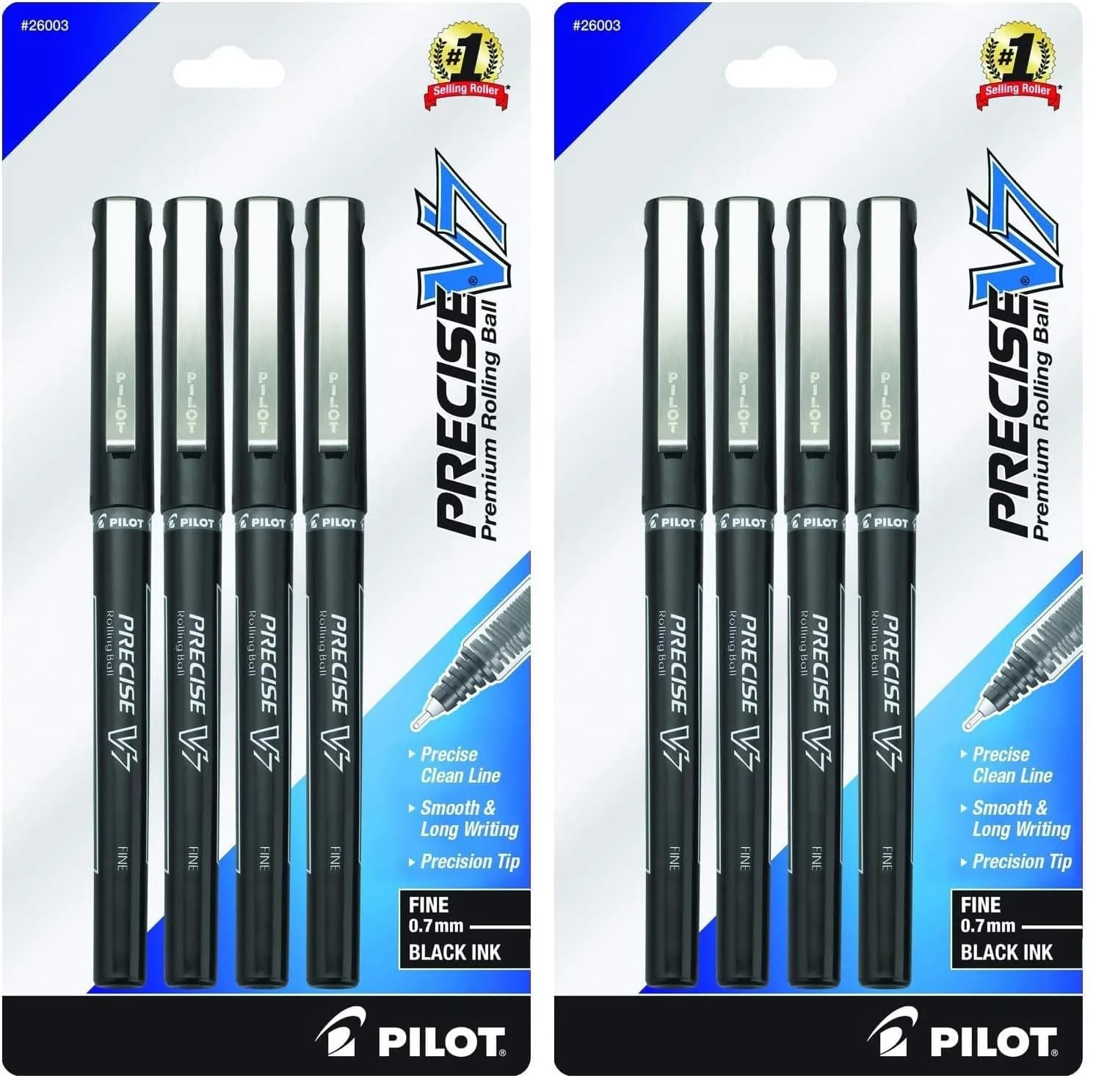 PILOT Precise V7 Liquid Ink Rollerball Pen 0.7mm | Fine Point for School & Office