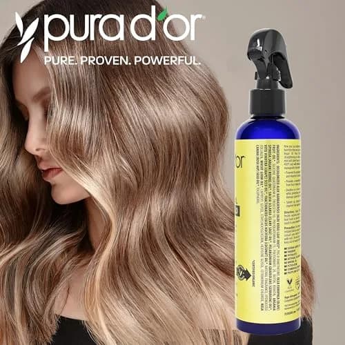 PURA D'OR Argan Oil Heat Shield Protectant Spray 474ml (16 Fl Oz) | Protects Up To 450º F From Heat Styling thumbnail 4