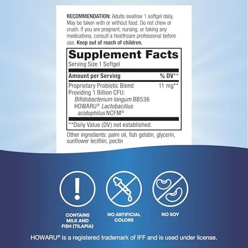 Nature's Way Probiotic Pearls Acidophilus Softgels 60 Count (Pack of 2) | Supports Digestive Balance & Gut Health thumbnail 5