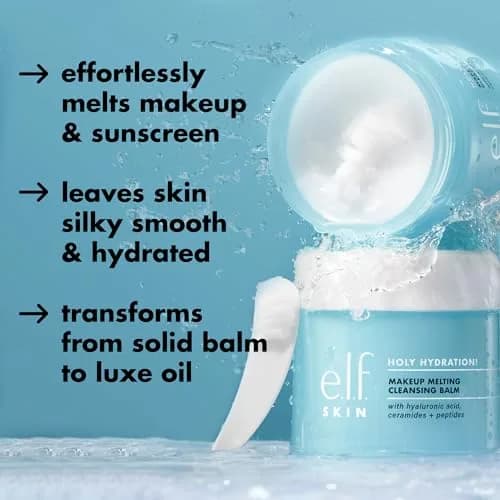 e.l.f. SKIN Holy Hydration! Makeup Melting Cleansing Balm JUMBO (2-Pack, 7 Oz Total) | Melts Makeup, Hydrates Skin thumbnail 4