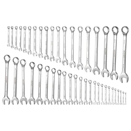 VEVOR 44-Piece Combination Wrench Set, Metric 6-32mm & SAE 1/4"-1-1/4" | Durable Steel, Organized Storage thumbnail 9