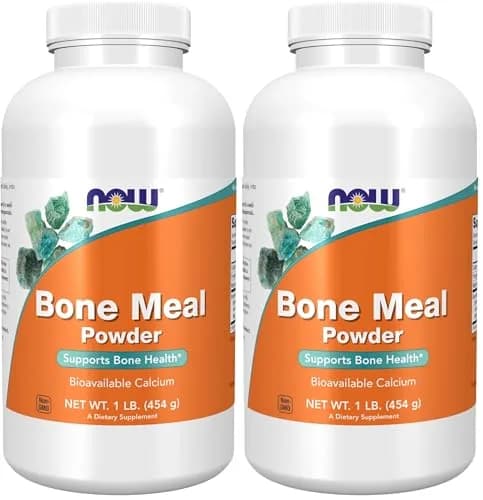 NOW Supplements Bone Meal Powder with Calcium & Magnesium 1-Pound | Natural Calcium Source for Bone Health thumbnail 1