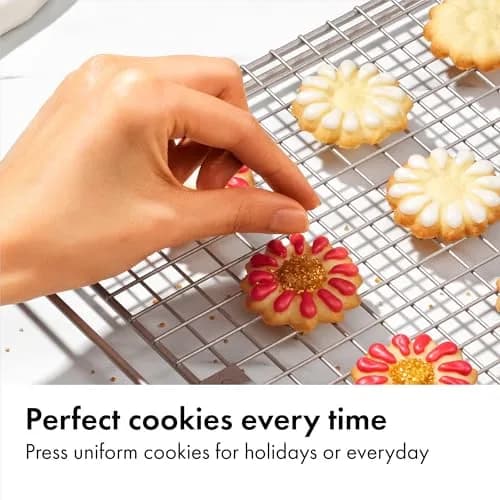 OXO Good Grips Cookie Press Set 14-Piece | Uniform Cookies with Stainless Steel Disks (100 (Pack of 2)) thumbnail 6