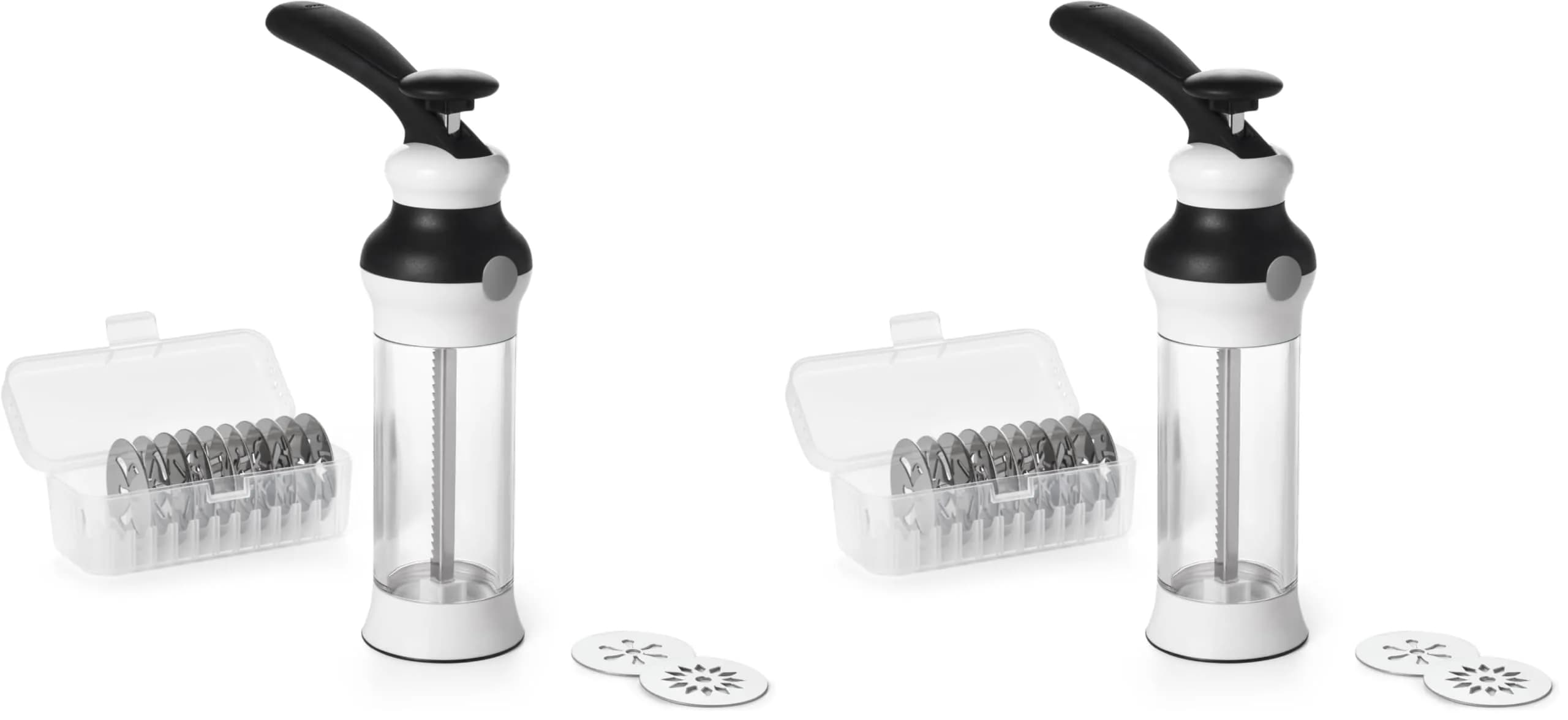 OXO Good Grips Cookie Press Set 14-Piece | Uniform Cookies with Stainless Steel Disks (100 (Pack of 2)) — Pack of 2