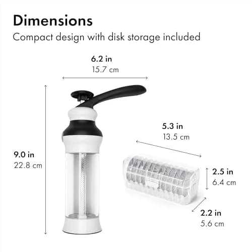 OXO Good Grips Cookie Press Set 14-Piece | Uniform Cookies with Stainless Steel Disks (100 (Pack of 2)) thumbnail 3