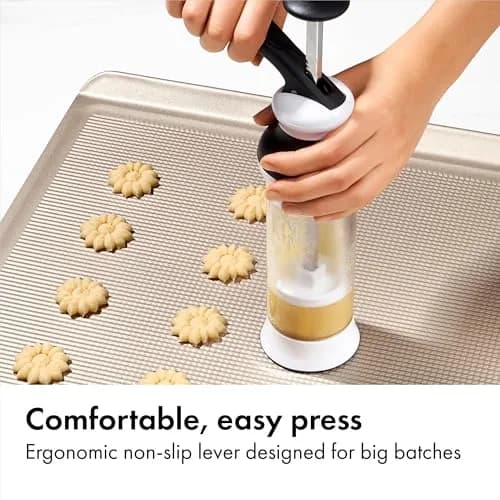 OXO Good Grips Cookie Press Set 14-Piece | Uniform Cookies with Stainless Steel Disks (100 (Pack of 2)) thumbnail 4