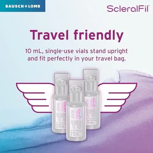 Bausch + Lomb ScleralFil Preservative-Free Saline Solution 60 x 10ml Vials | Buffered Isotonic for Scleral Lenses thumbnail 4