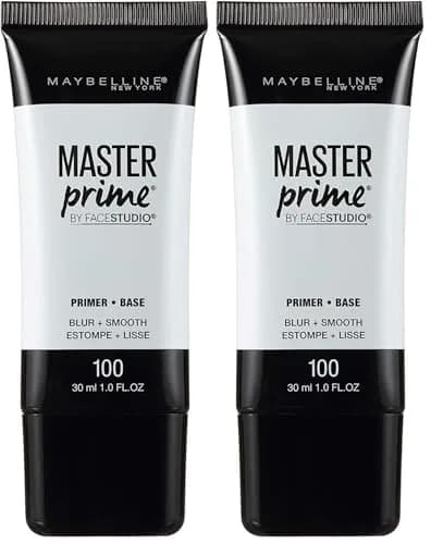 Maybelline Face Studio Master Prime Face Primer Makeup Base,Blur + Smooth, 60ml (2 Pack) | Water-Based, Lightweight, Sensitive Skin Friendly thumbnail 1