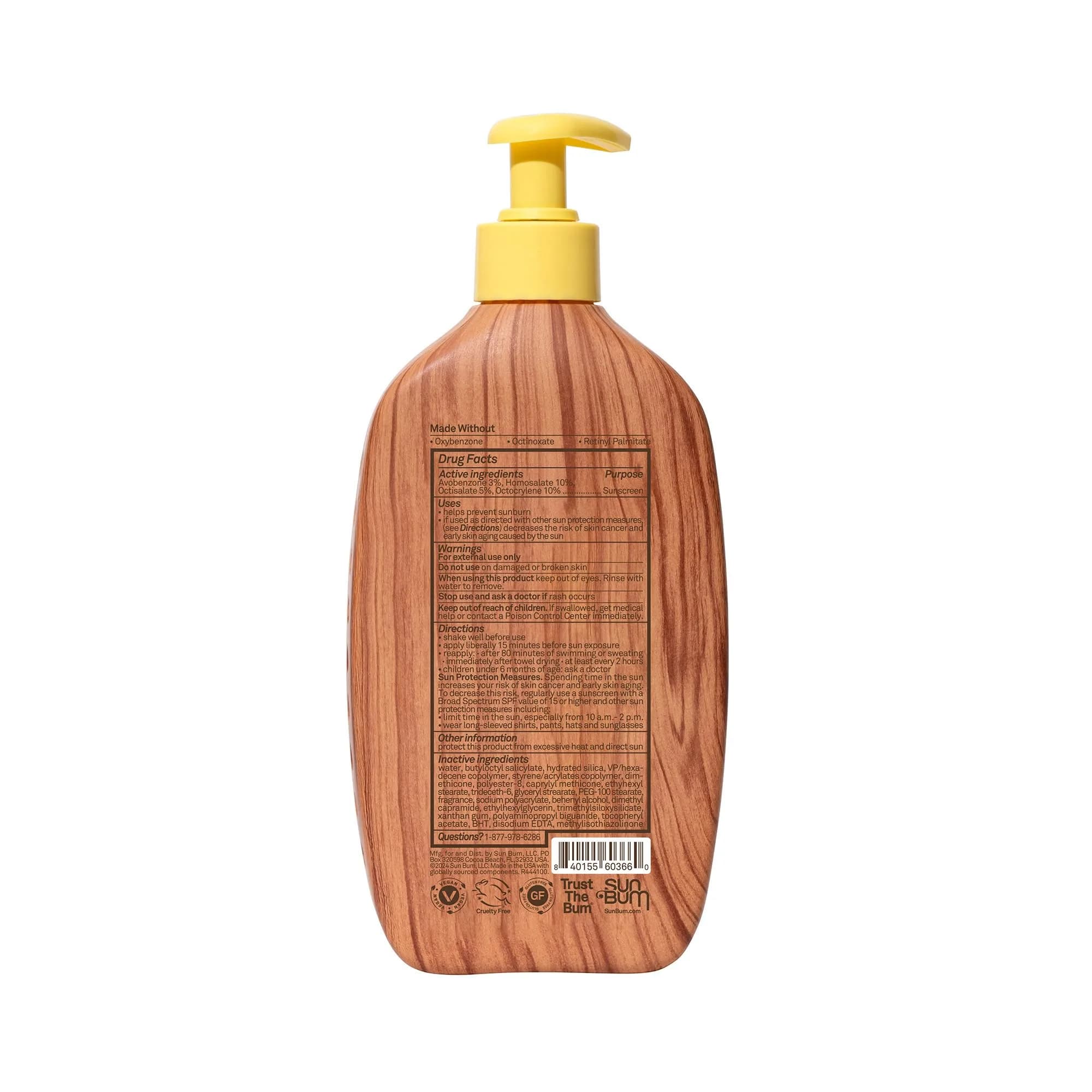 Sun Bum Original SPF 50 Sunscreen Body Lotion 945ml (32 Fl Oz) | USA Import - view 5