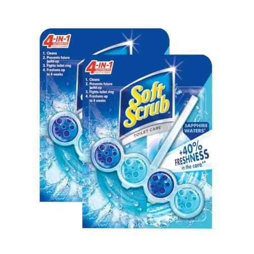 Soft Scrub 4-in-1 Rim Hanger Toilet Bowl Cleaner 12 Pack | Sapphire Waters, Automatic Freshening thumbnail 1