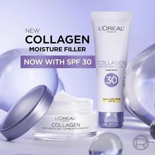 L'Oreal Paris Collagen Moisture Filler Face Cream 177ml (3.4 Oz Pack of 2) | Fragrance-Free Hydration for Plump Skin thumbnail 7