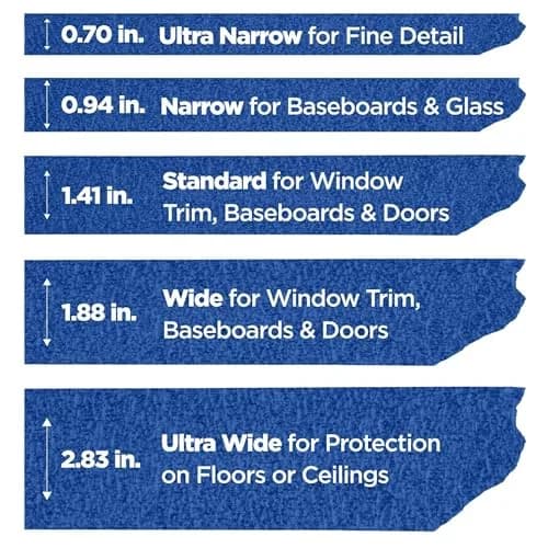 ScotchBlue Original Multi-Surface Painter's Tape 2.4cm (0.94") x 54.9m (60 Yds) Rolls | 14-Day Clean Removal thumbnail 7