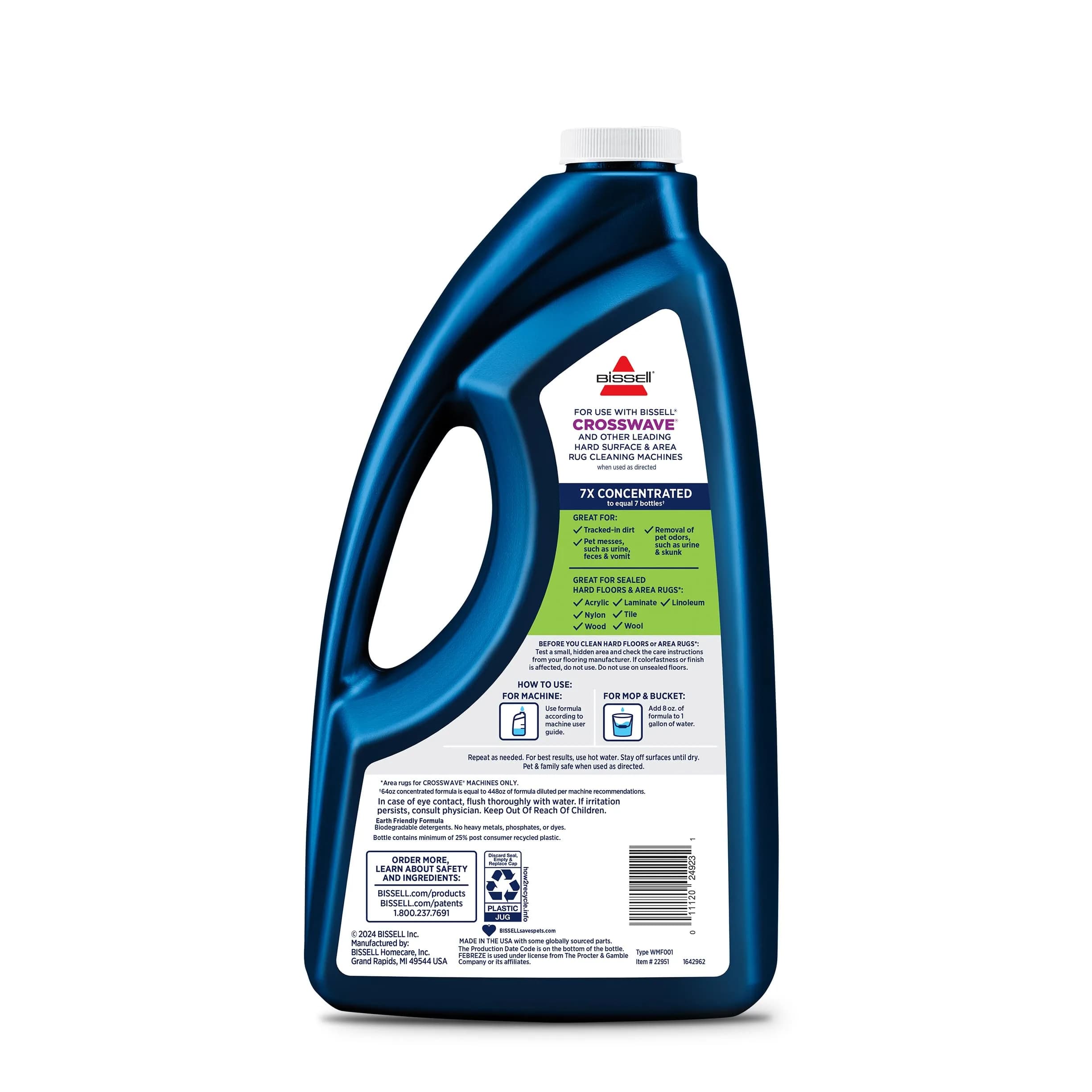 Bissell Multi-Surface Pet Formula with Febreze Freshness 3.78 L (128 Fl Oz) | Cleans Tough Pet Messes & Odors - view 2