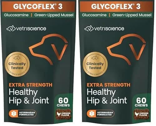 VetriScience Extra Strength Healthy Hip & Joint Chews for Dogs, 120 Chews (Pack of 2) | Advanced Joint Support for Mobility & Flexibility thumbnail 1