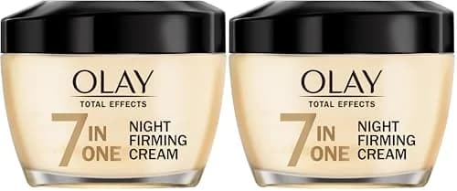 Olay Total Effects Night Firming Cream Face Moisturizer 3.4 fl oz (100ml) | Brightens and Smooths thumbnail 1