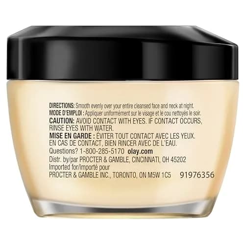 Olay Total Effects Night Firming Cream Face Moisturizer 3.4 fl oz (100ml) | Brightens and Smooths thumbnail 8