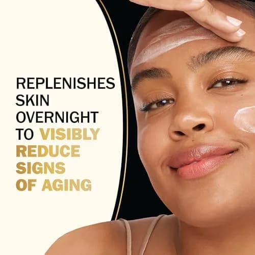 Olay Total Effects Night Firming Cream Face Moisturizer 3.4 fl oz (100ml) | Brightens and Smooths thumbnail 3