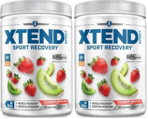 Xtend BCAA Powder Strawberry Kiwi Splash | Electrolyte Recovery & Hydration (12.2 oz, Pack of 2) thumbnail 1