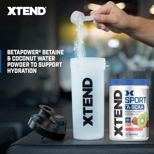 Xtend BCAA Powder Strawberry Kiwi Splash | Electrolyte Recovery & Hydration (12.2 oz, Pack of 2) thumbnail 3