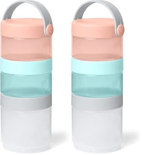 Skip Hop Baby Formula Container, Formula-to-Food (Pack of 2) | Stackable & Leak-Proof for Purees & Snacks thumbnail 1