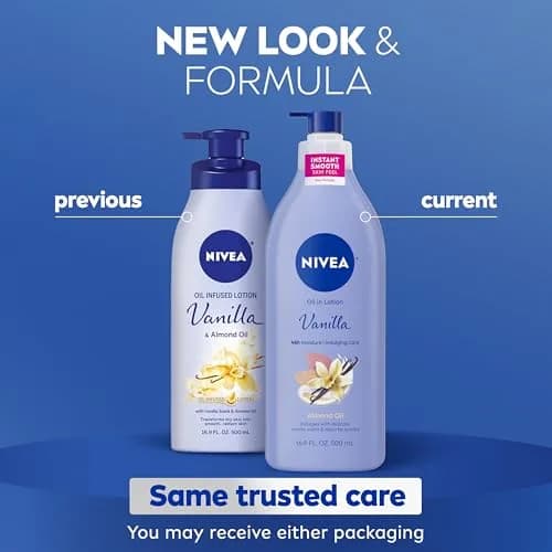 NIVEA Oil Infused Vanilla and Almond Oil Body Lotion for Women, 1014 ml (33.8 Fl Oz) Pack of 6 | 48-Hour Hydration with Almond Oil thumbnail 2
