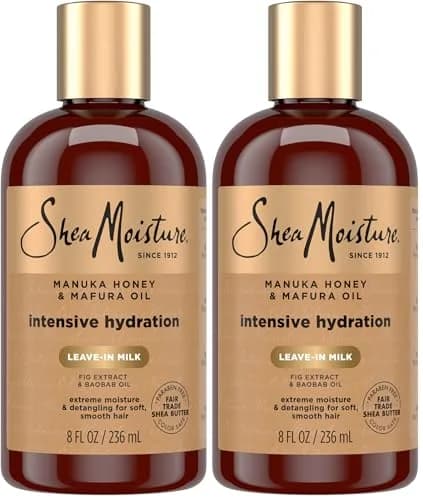 SheaMoisture Intensive Hydration Hair Milk Manuka Honey & Mafura Oil 16 fl oz (473ml) | For Dry, Brittle Hair thumbnail 1