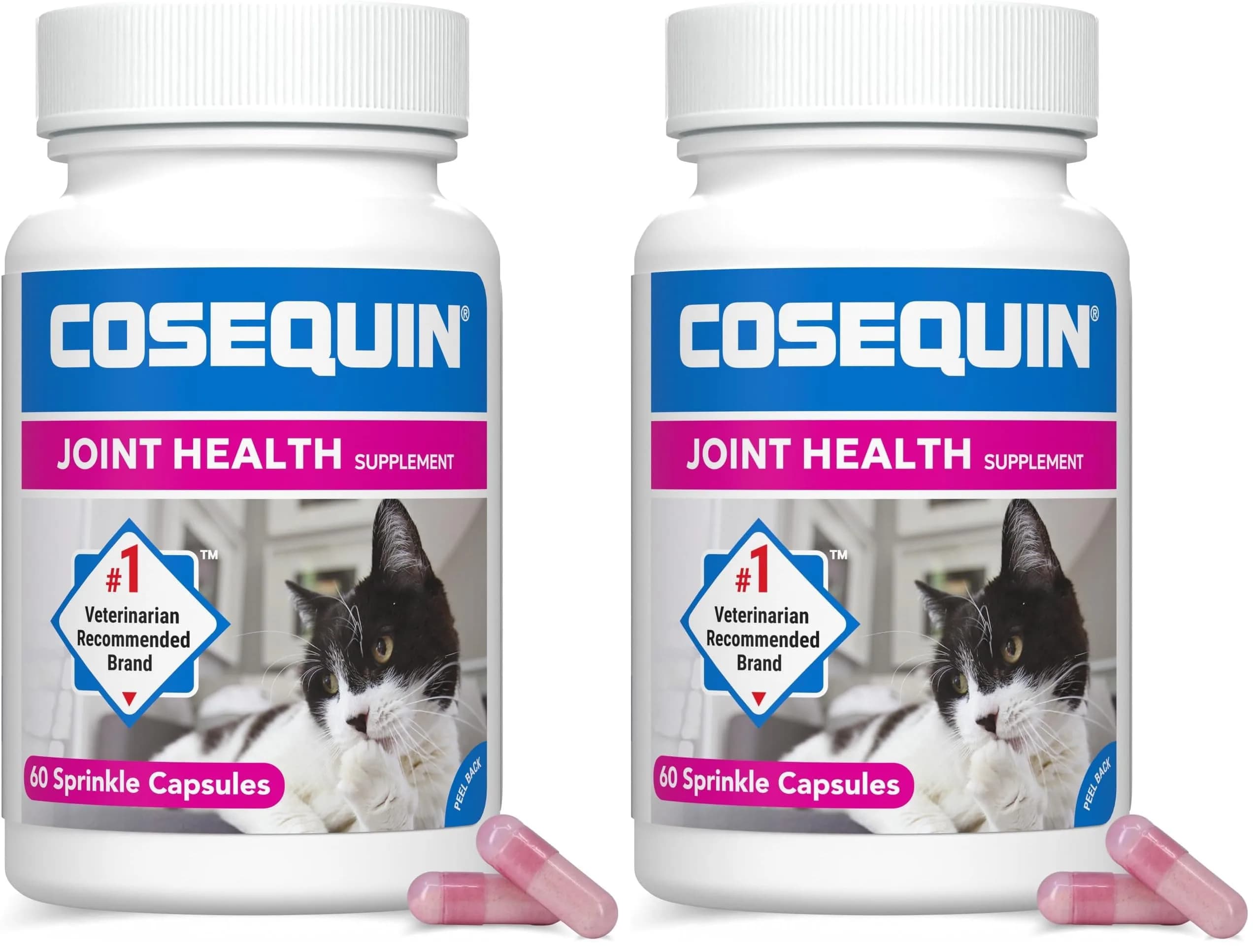 Nutramax Cosequin for Cats Joint Support Capsules 60 Count | Supports Healthy Joints with Glucosamine & Boswellia