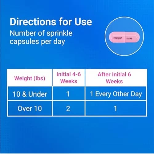 Nutramax Cosequin for Cats Joint Support Capsules 60 Count | Supports Healthy Joints with Glucosamine & Boswellia thumbnail 6