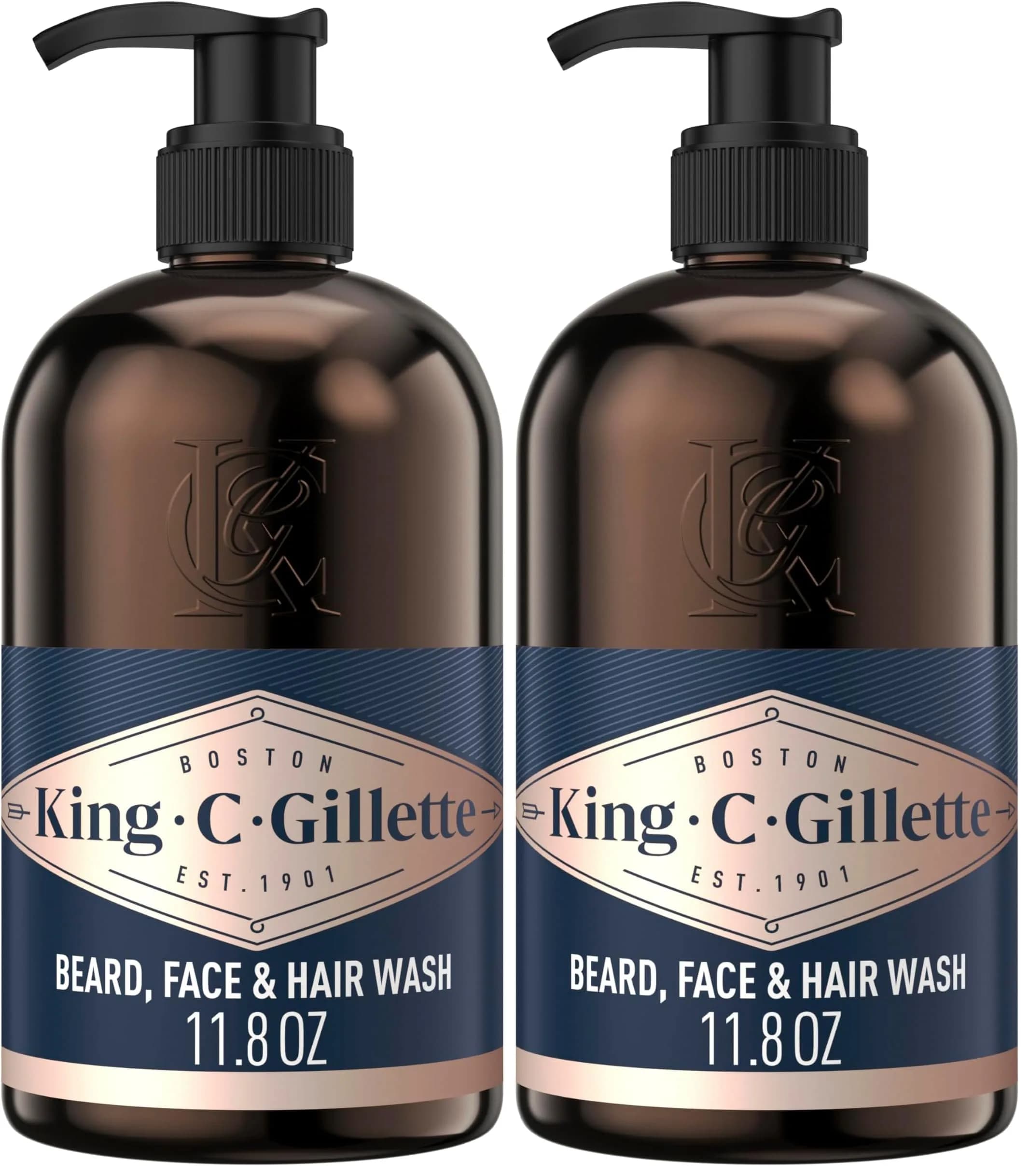 King C. Gillette Beard Wash for Men 710ml (23.6 Fl Oz) | Infused with Argan & Avocado Oils - main product image