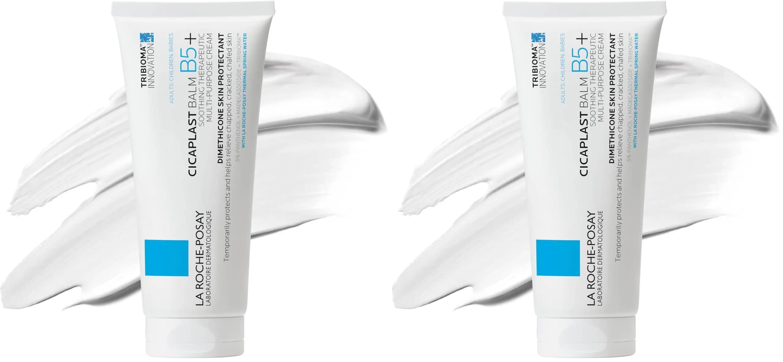 La Roche-Posay Cicaplast Balm B5+ 100ml (3.38 Fl Oz) Pack of 2 | Soothes Dry, Irritated Skin - main product image