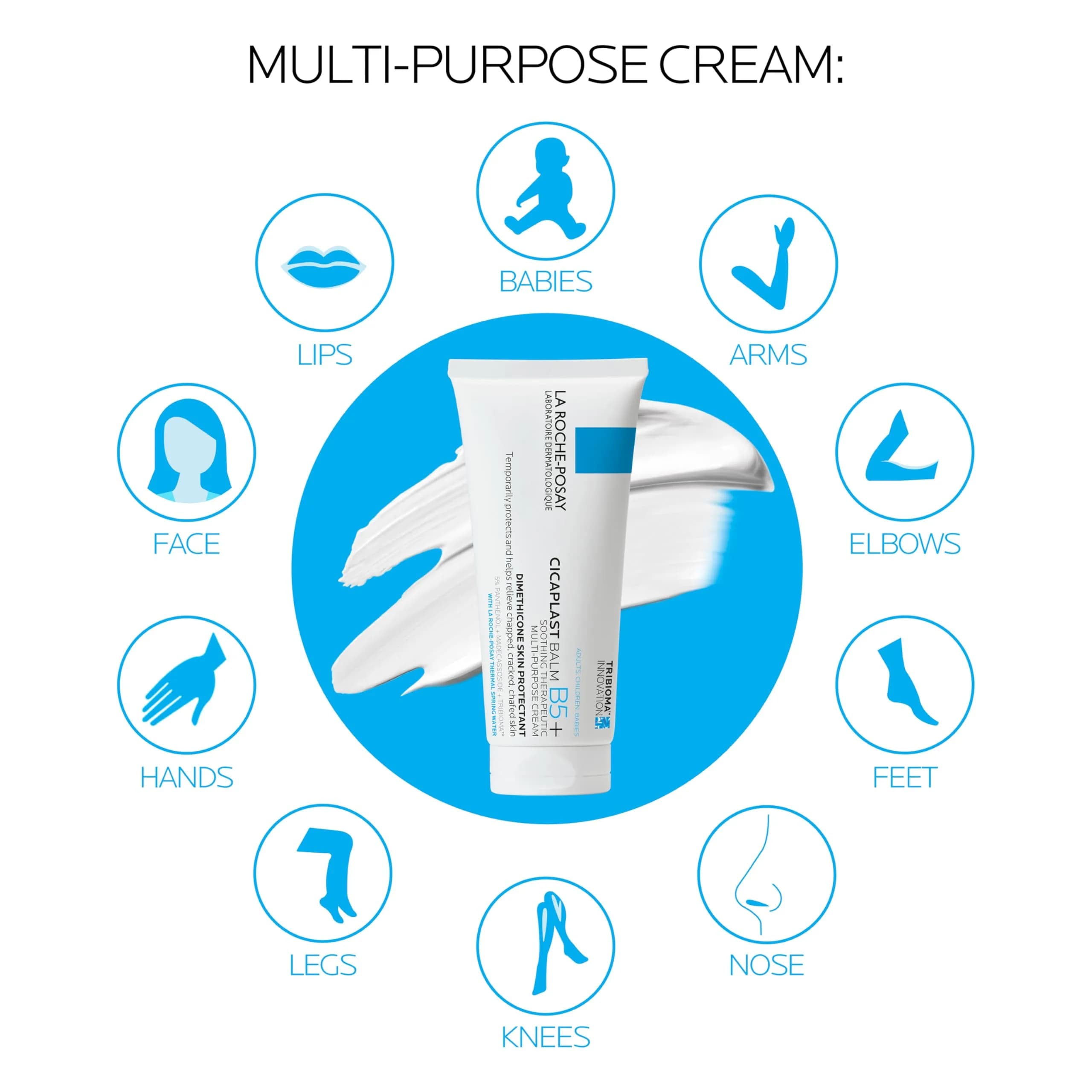 La Roche-Posay Cicaplast Balm B5+ 100ml (3.38 Fl Oz) Pack of 2 | Soothes Dry, Irritated Skin - view 5