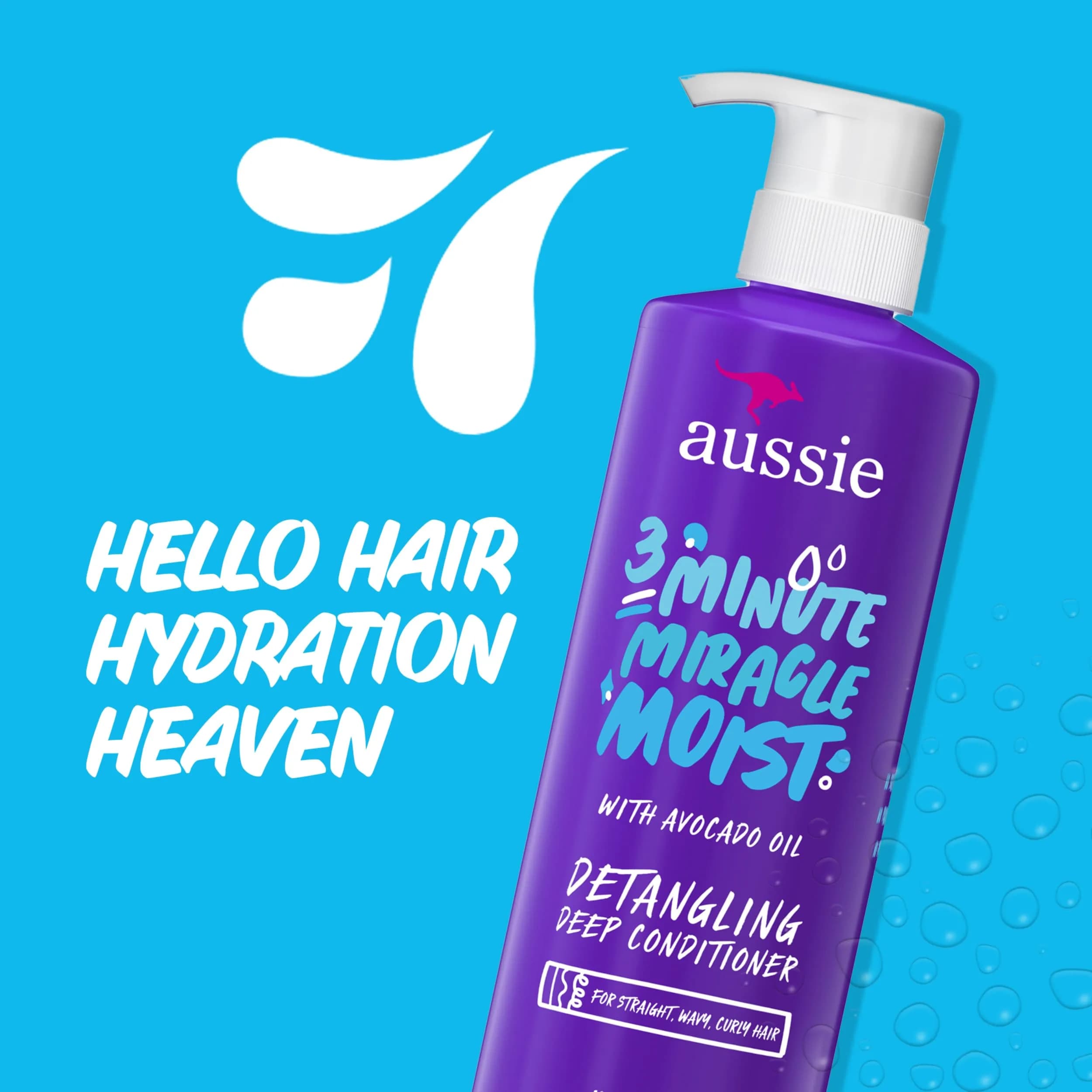 Aussie 3 Minute Miracle Moist Deep Conditioner for Dry Hair, Avocado & Jojoba Oil, 48 Fl Oz Total (Pack of 6 x 16 Fl Oz Bottles) | Hydrating & Smoothing - view 7