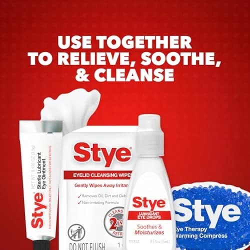 Stye Cleansing Wipes – Individually Wrapped Face Wipes Gently Remove Oil, Dirt & Contaminants, 12 Count (Pack of 2) | Ophthalmologist-Tested thumbnail 5