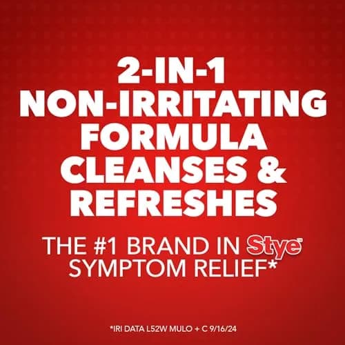 Stye Cleansing Wipes – Individually Wrapped Face Wipes Gently Remove Oil, Dirt & Contaminants, 12 Count (Pack of 2) | Ophthalmologist-Tested thumbnail 2
