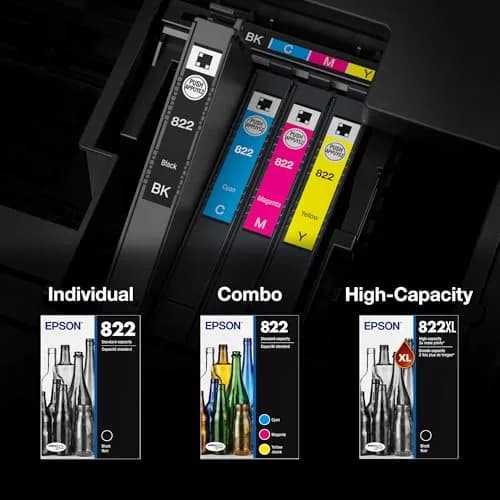 Epson 822 DURABrite Ultra Ink Standard Capacity Color Cartridge Combo Pack (2-Pack) | Pigment Ink for Sharp Text & Brilliant Colors thumbnail 5
