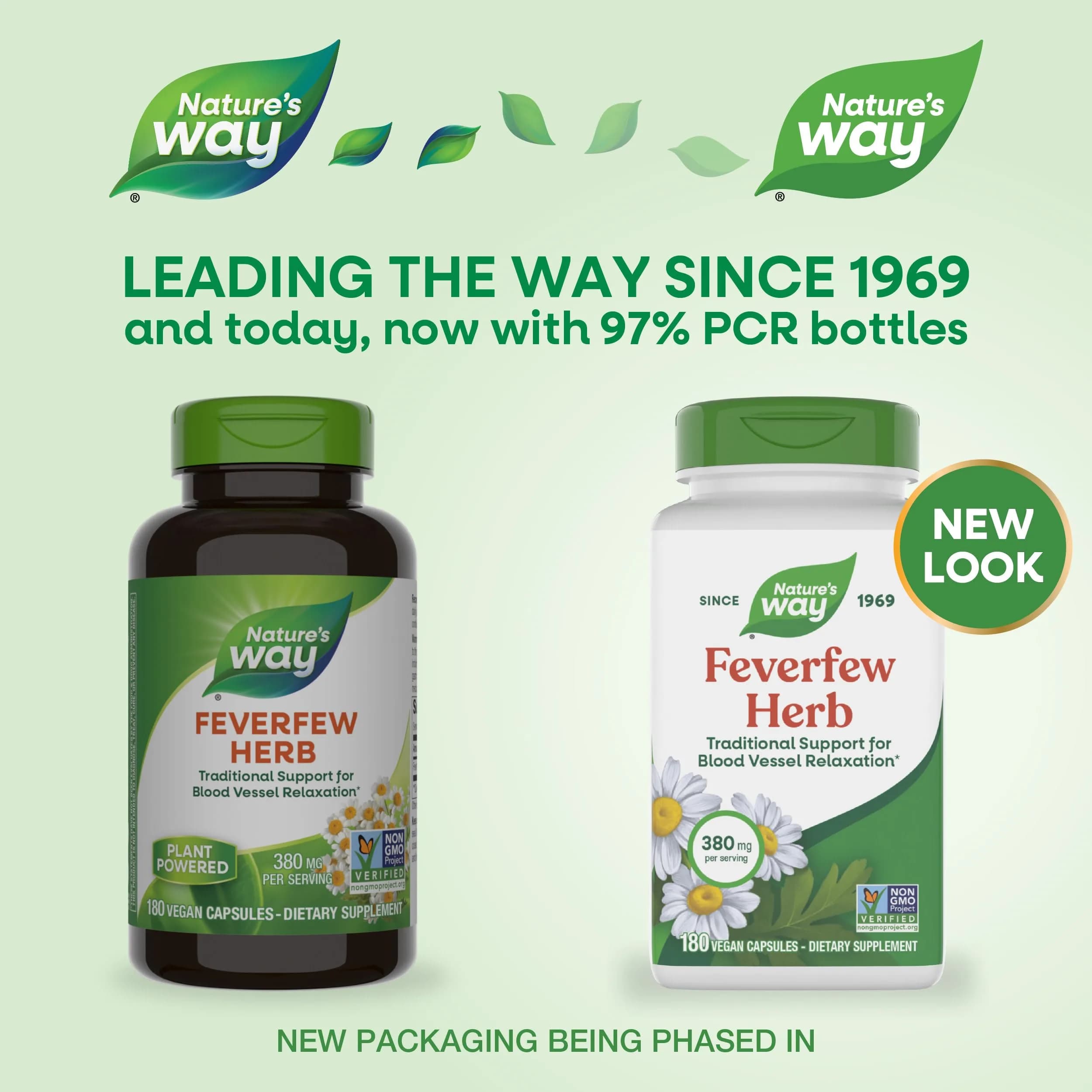 Nature's Way Feverfew Herb Capsules 380 mg (180 Count, Pack of 2) | Traditional Support for Blood Vessel Relaxation - view 2