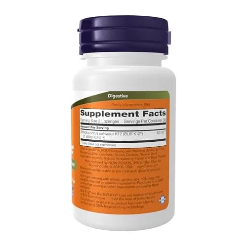 NOW Foods OralBiotic™ Strain Verified 60 Lozenges | Supports Mouth & Throat Health thumbnail 2
