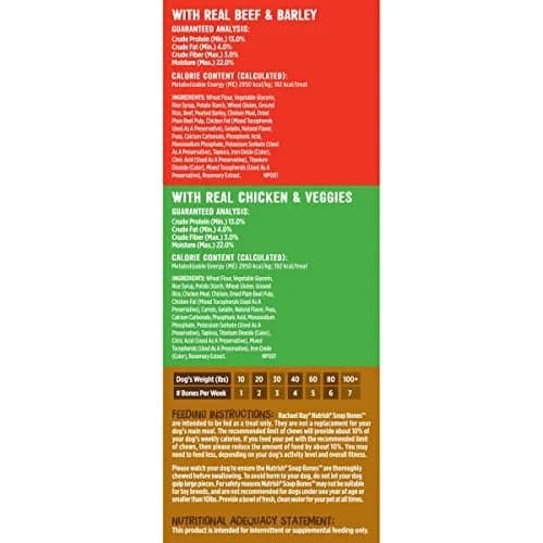 Nutrish Rachael Ray Soup Bones Long Lasting Dog Chews Variety Pack, 22 Count (Pack of 2) | Tasty, Long-Lasting Dog Chews with Real Meat thumbnail 6