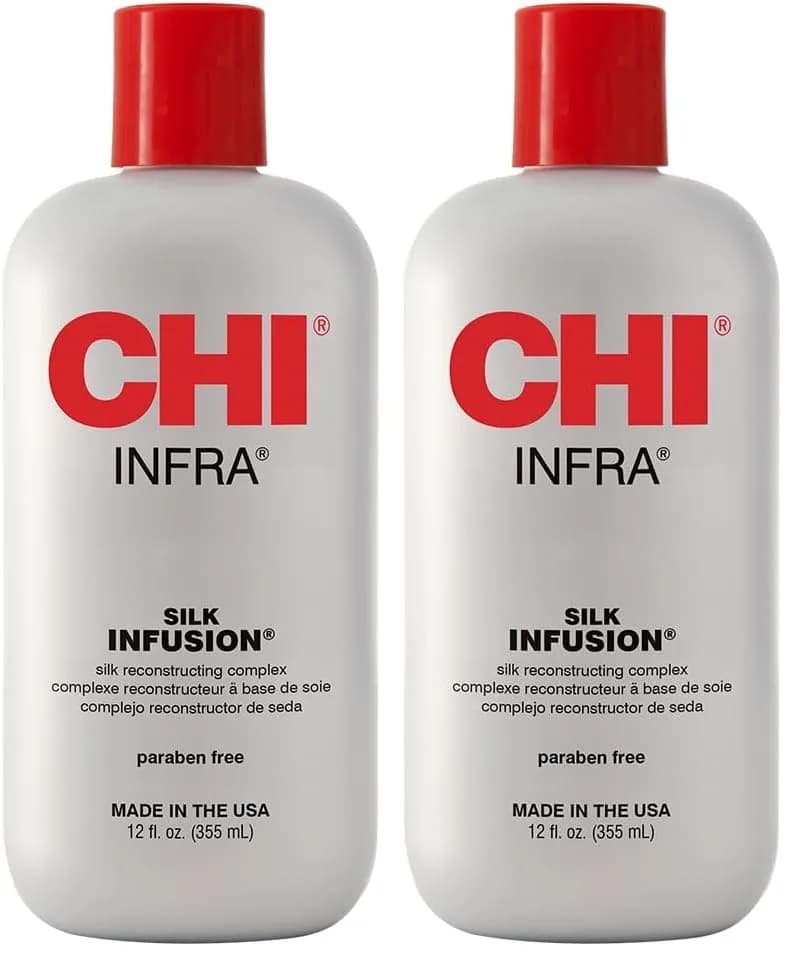 CHI Infra Silk Infusion Leave-In Hair Treatment 24 fl oz (710 ml) | Reconstructs Damaged Hair with Silk Proteins thumbnail 1