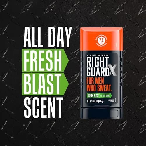 Right Guard Xtreme Defense Invisible Solid Antiperspirant Deodorant Fresh Blast 2.6 oz (Pack of 8) | 72-Hour Odor Control thumbnail 3