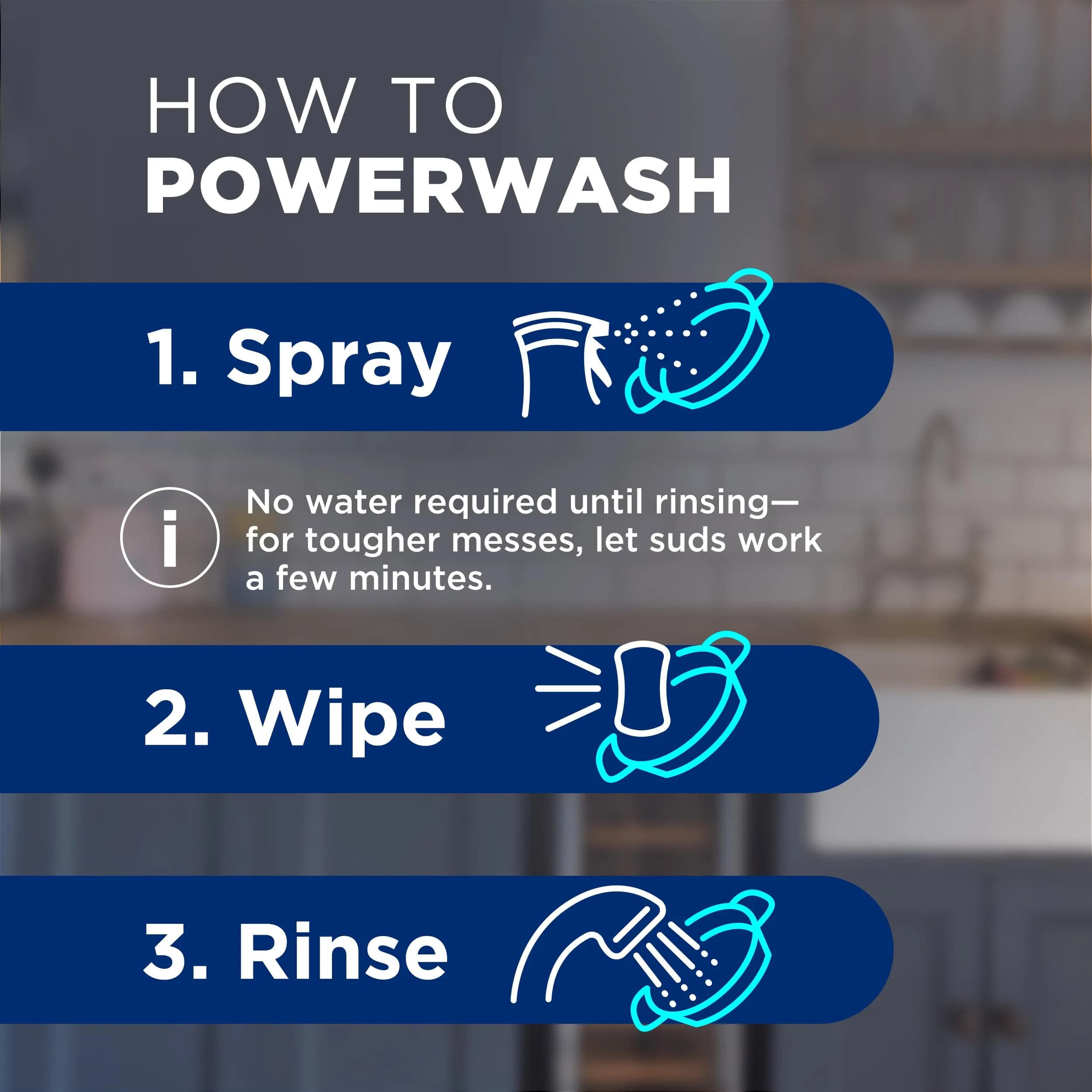 Dawn Powerwash Gain Original Dish Spray Starter Kit 946ml (32 Fl Oz) | Removes 99% Grease - view 7