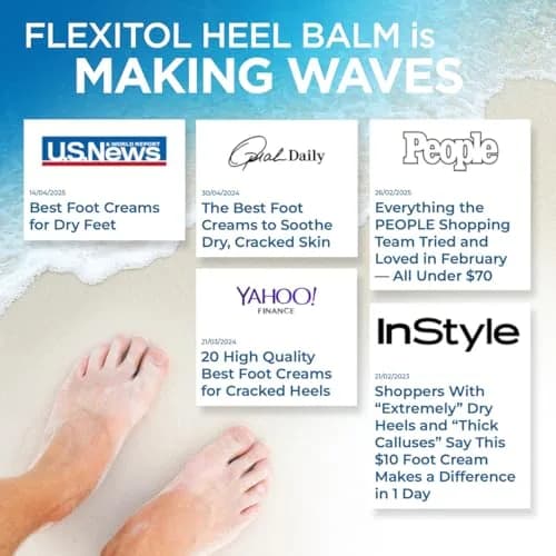 Flexitol Heel Balm Cream 16 oz (454 g) | Intensive Hydration for Dry, Rough Feet & Heels thumbnail 7