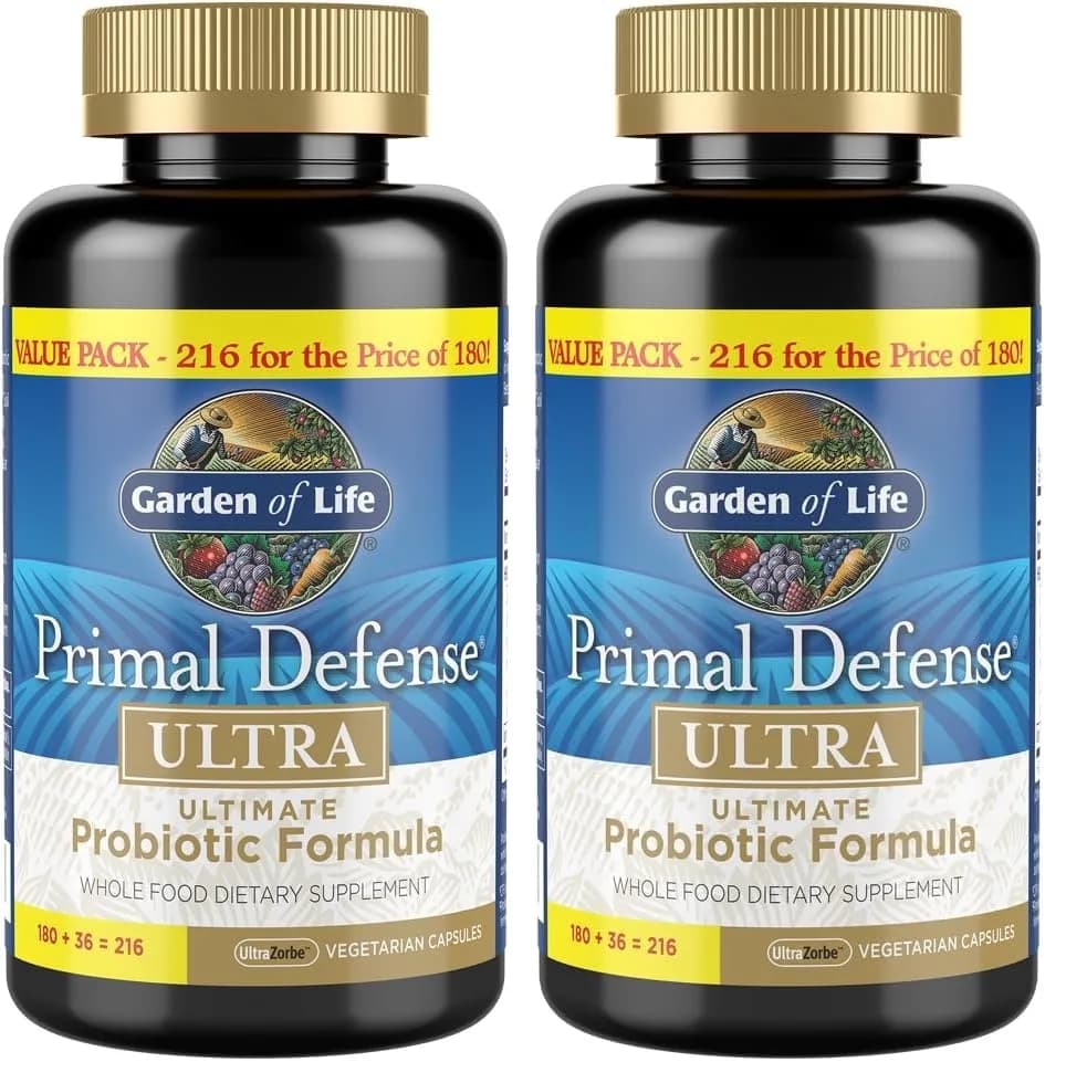 Garden of Life Primal Defense Ultra Ultimate Formula Probiotic 432 Count (Pack of 2) | Digestive Health & Immune Support - main product image