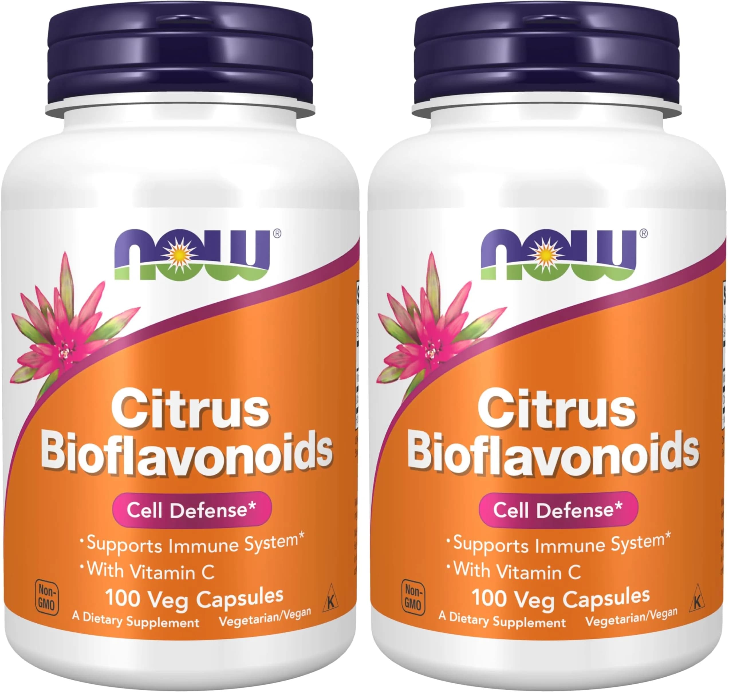 NOW Foods Citrus Bioflavonoids 700mg 200 Capsules (Pack of 2) | Supports Immune System & Cell Defense - main product image