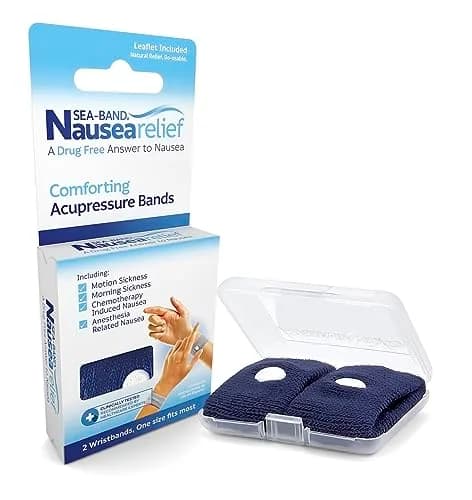 Sea-Band Acupressure Wristbands for Nausea Relief - Navy Blue (Pack of 2) thumbnail 5